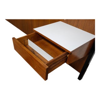 George Nelson for Herman Miller Headboard With Floating Nightstands For Sale