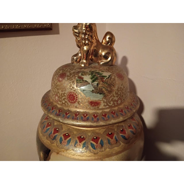 Ceramic 25 "Antique Asian Ginger Pots For Sale - Image 7 of 8