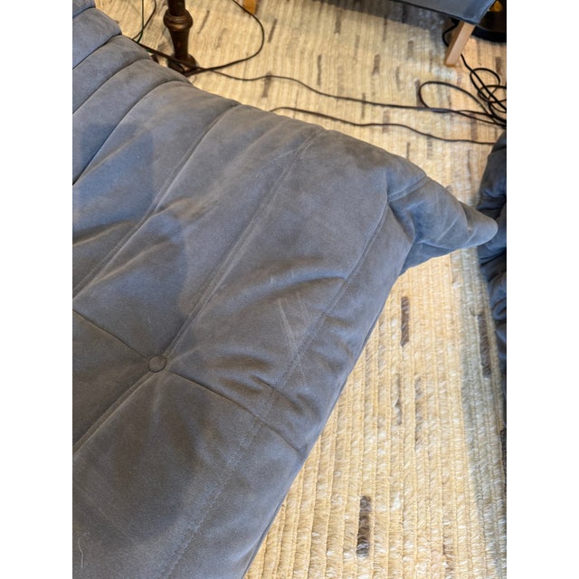 2020s Michel Ducaroy for Ligne Roset Togo Loveseat, Alcantara Chic For Sale - Image 5 of 11