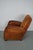 Vintage French Cognac-Colored Leather Club Chair, 1950s For Sale - Image 17 of 18