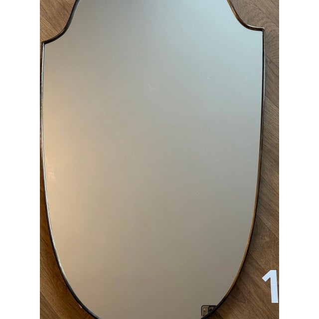 Vintage Mirror in Gilded Brass, 1950s For Sale - Image 4 of 18