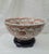 Chinoiserie Large Chinese Porcelain Floral Burnt Orange Chinoiserie Bowl With Stand For Sale - Image 3 of 9