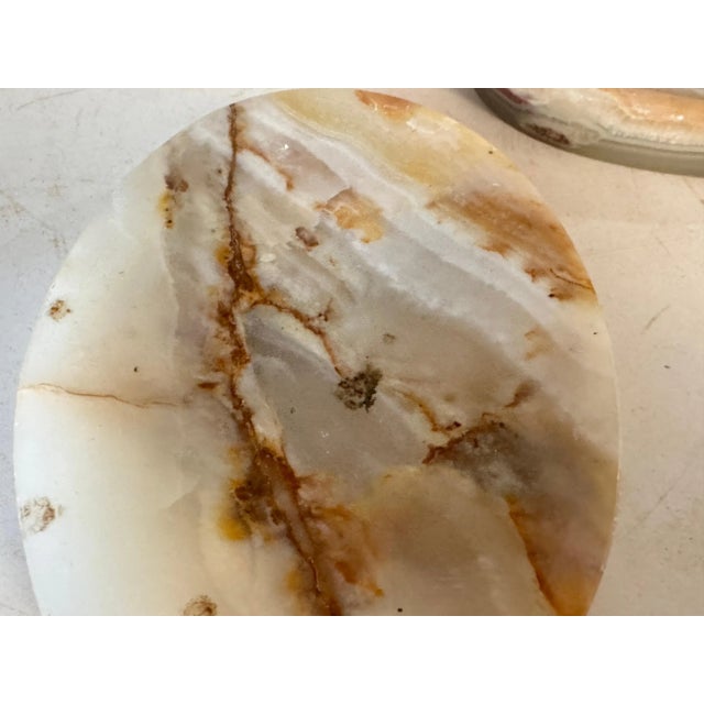 Ashtrays in Onyx and Oval Shape, Italy, 1960s, Set of 2 For Sale - Image 9 of 10