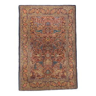 Antique Tehran Rug 4'7'' x 6'10'' For Sale