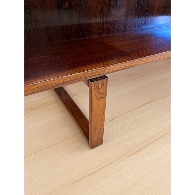 Mid-Century Danish Rosewood Desk by Torben Valeur and Henning Jensen for Dyrlund, 1960s For Sale - Image 12 of 14