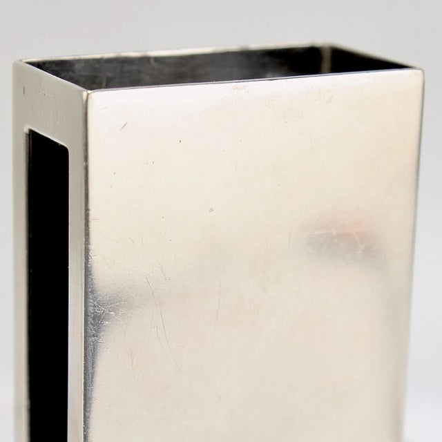 Early 20th Century Art Deco Georg Jensen Sterling Silver Matchbox Holder No. 639 by Harald Nielsen For Sale - Image 9 of 10