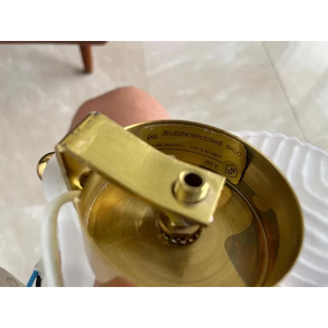 1980s Mid-Century Glass Wall Lamps by Zelezny Brod, 1980s, Set of 2 For Sale - Image 5 of 9