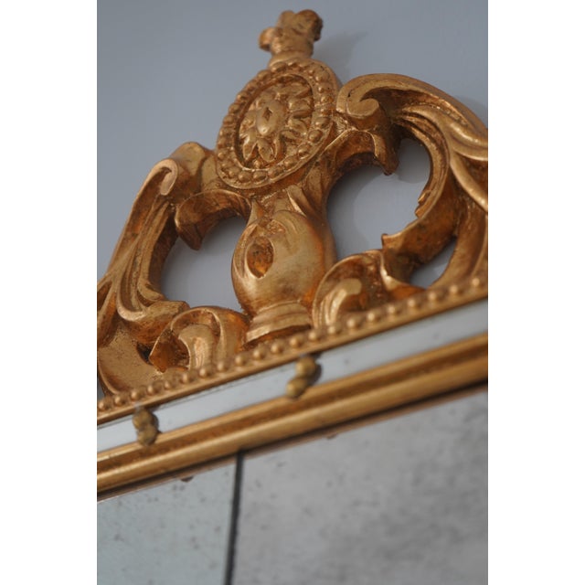 Pair French Style Gold Decorative Mirror Panels For Sale - Image 4 of 10