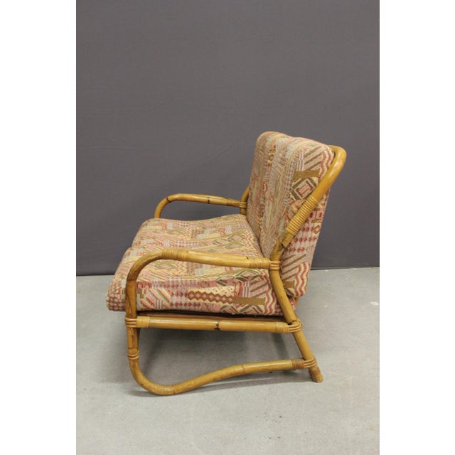 Brown Rattan Garden Furniture Set, 1970, Set of 2 For Sale - Image 8 of 11