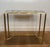 Metal 1940s Pair of brass side tables with oxidized mirror tops by Maison Baguès For Sale - Image 7 of 12
