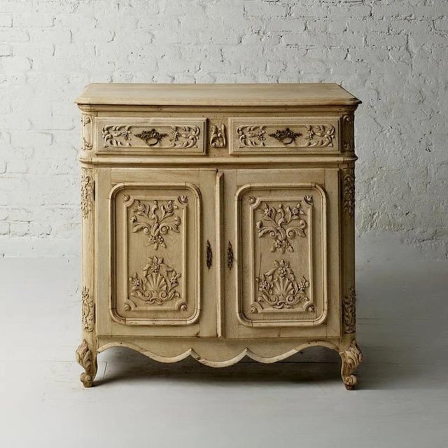 This exquisite 19th Century Bleached Oak Belgian Server showcases timeless European craftsmanship with its beautifully...