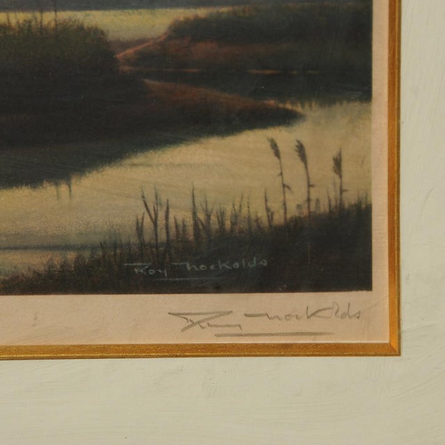Late 20th Century Mid-Century Modern Lithograph "The Morning Flight" by Roy Nockolds For Sale - Image 5 of 6