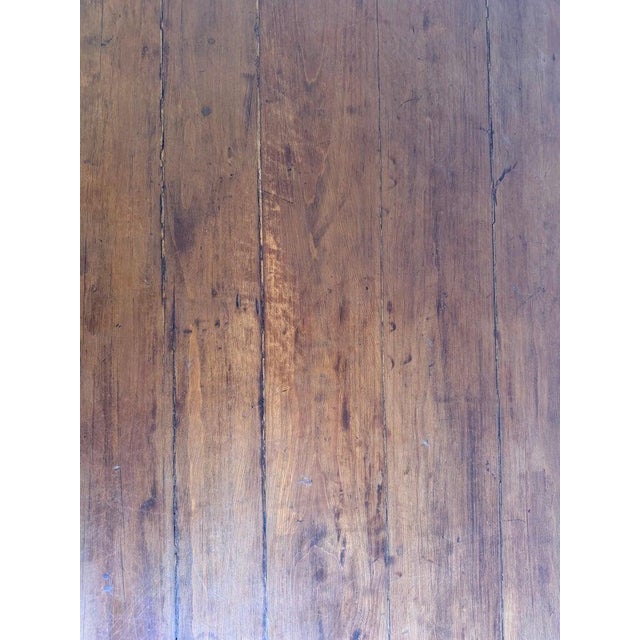 Spanish Colonial Revival Walnut Dining Table With Hand-Carved Scroll For Sale - Image 16 of 17