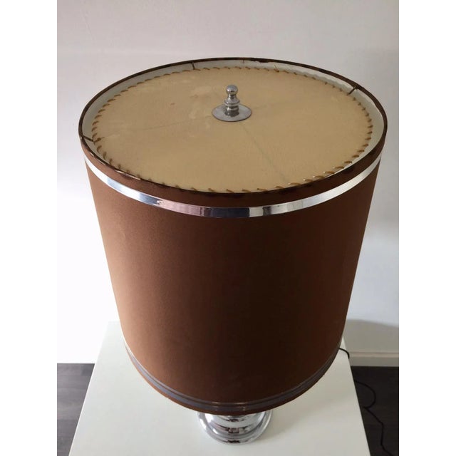 Large Mid-Century Italian Chrome Table Lamp, 1960s For Sale - Image 6 of 18