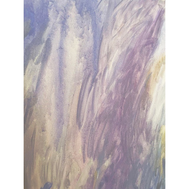 "Amethyst Ii" Contemporary Abstract Square Format Painting by Molly Frances For Sale In Los Angeles - Image 6 of 6