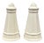 Pfaltzgraff Heritage White Ironstone Salt and Pepper Shakers, a Set For Sale