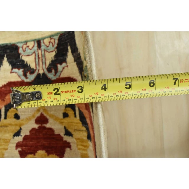 Ziegler Rug 7’10” X 13′ Beige Wool Hand-Knotted Oriental Carpet For Sale - Image 11 of 12