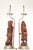 Vintage Pair Of Carved Hard Wood Chinese Figural Table Lamps With Brass Hardware For Sale - Image 12 of 12