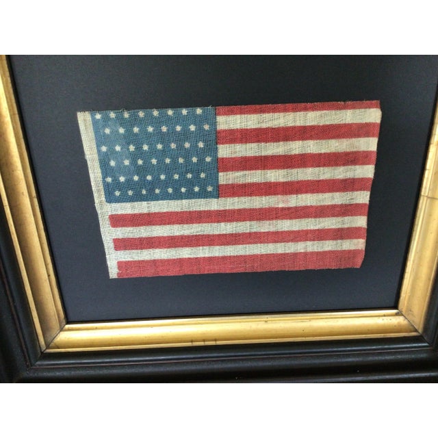 Antique 48 Star American Flag in a rare staggered design made for the the inclusion of Arizona and New Mexico 1912. This...