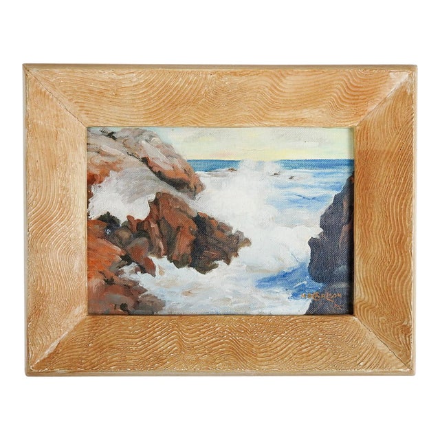 Small 1959 Margaret Goddard Carlson Seascape Painting For Sale