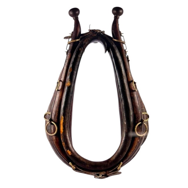 4 Antique Wrought Iron Chairs Constructed From Horse Collars For Sale - Image 9 of 9