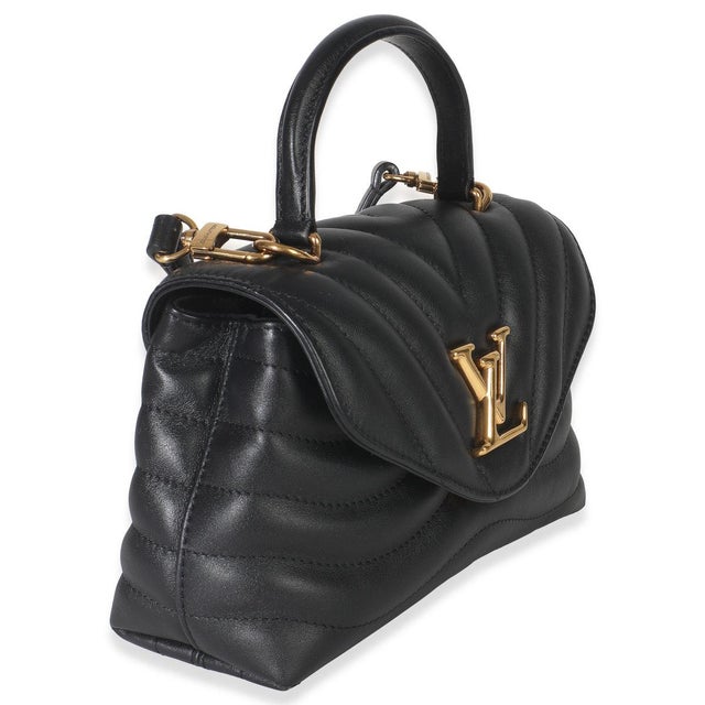 Contemporary Black Calfskin New Wave Hold Me Top Handle Bag For Sale - Image 3 of 9