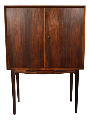 Illum Wikkelso Bar in Rosewood With Etched Mirrored Interior