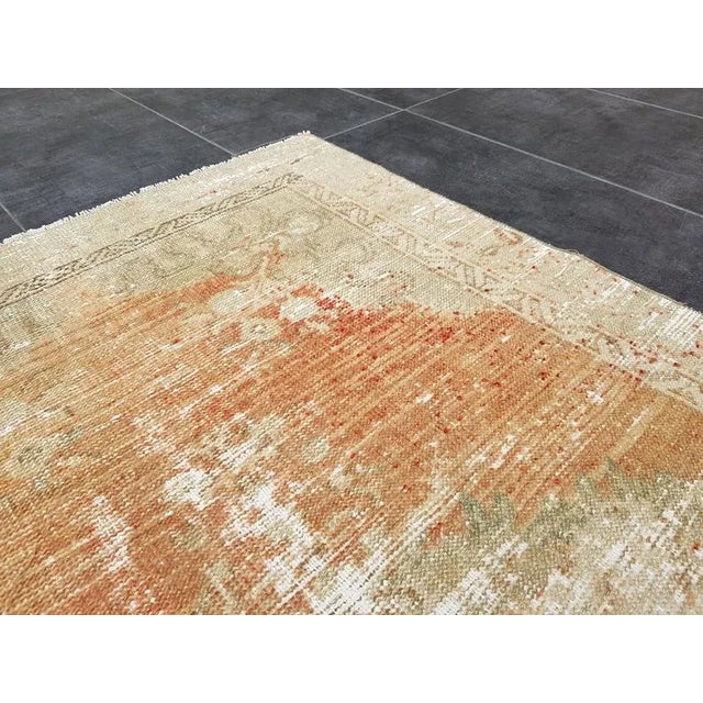 Turkish Vintage Mid Century Decorative Rug- 2′9″ × 6′ For Sale - Image 3 of 11