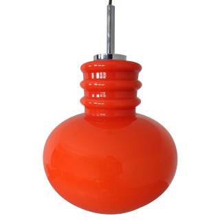 Glass Ceiling Lamp from Peill & Putzler, 1960s For Sale