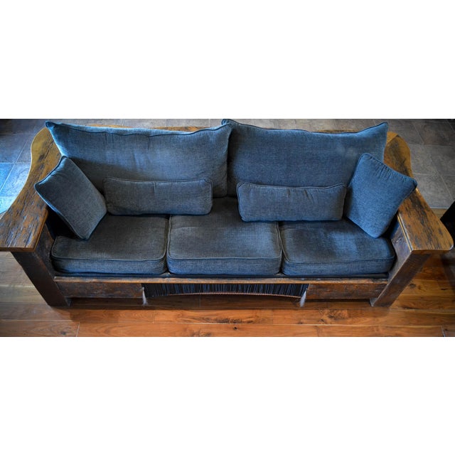 Rustic Southwestern Sofa Designed by Jonathan Sweet - Custom For Sale - Image 3 of 4