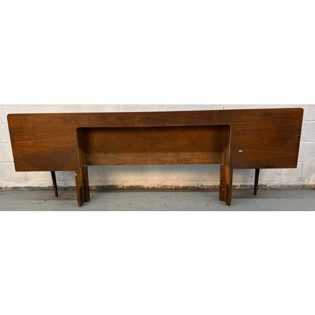 Mid 20th Century American of Martinsville "Dania" Bar Bed Headboard by Merton Gershun For Sale - Image 10 of 12