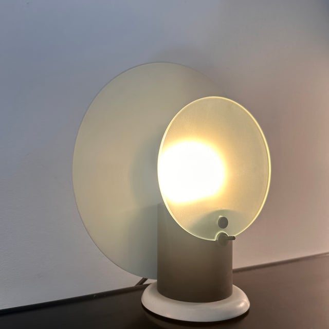 Round Table Lamp by Michele De Lucchi for Bieffeplast, 1983 For Sale - Image 9 of 13