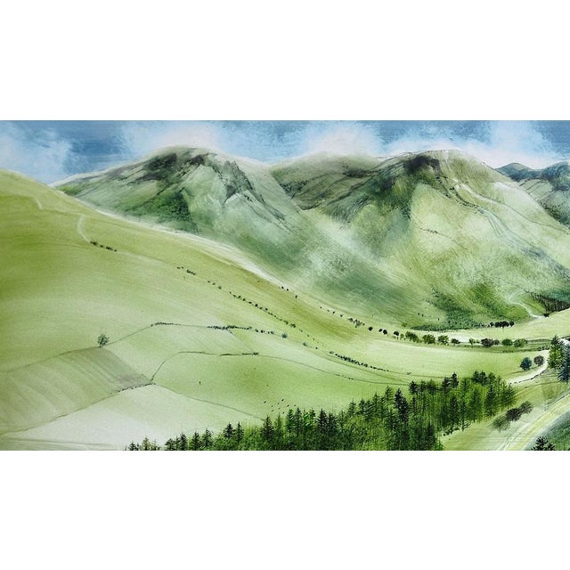Ronald Maddox, Landscape Pattern, Glen Lyon, Scotland, 1980, Watercolor For Sale - Image 6 of 18