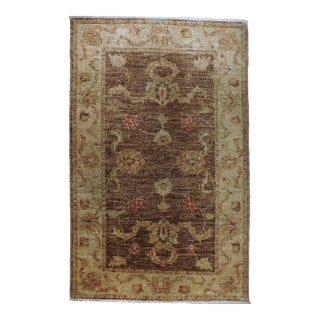 Vintage Handmade Vegetable Dye Area Rug. For Sale