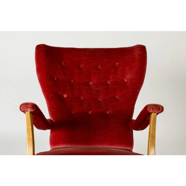 Wood Swedish Modern Easy Chair, 1930s For Sale - Image 7 of 9