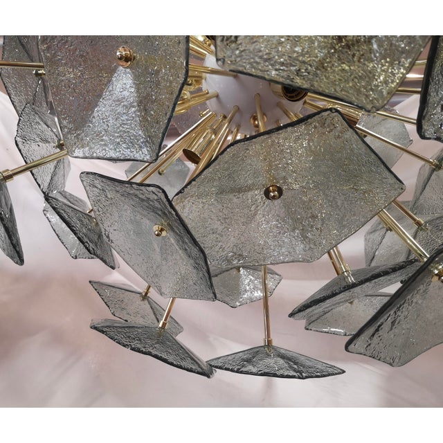 Metal Mid-Century Style Murano Glass Sputnik Pendant, 2000s For Sale - Image 7 of 10