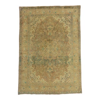 Vintage Persian Tabriz Rug - 8'05 X 12'00 For Sale