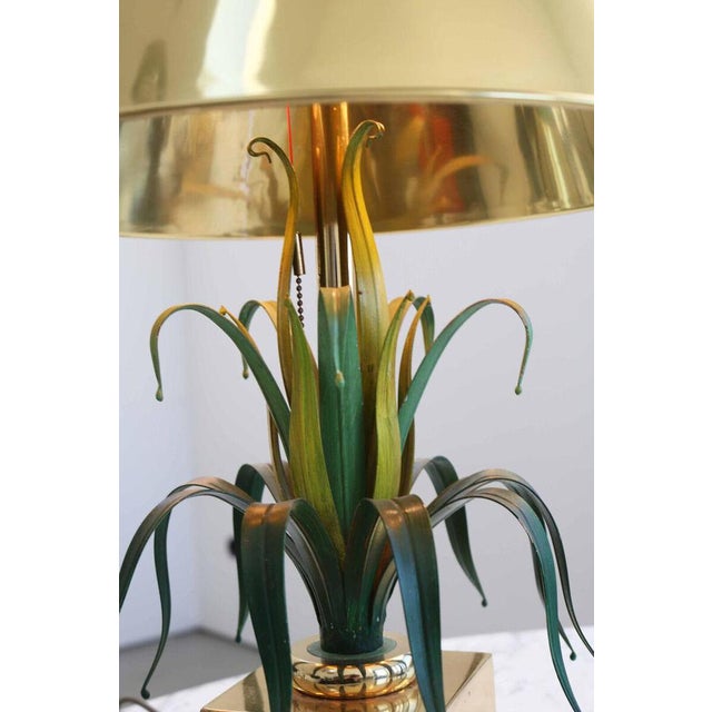 Metal Hollywood Regency Table Lamp from Banci Firenze, Italy For Sale - Image 7 of 10