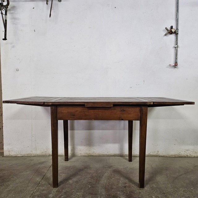 Small Antique Extendable Table, 1890s For Sale - Image 4 of 11