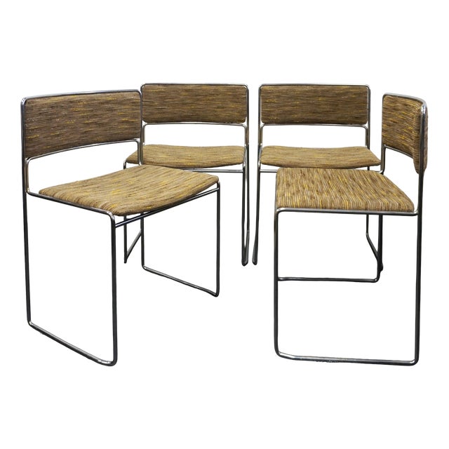Chairs by Vittorio Introini for Saporiti, 1970s, Set of 4 For Sale