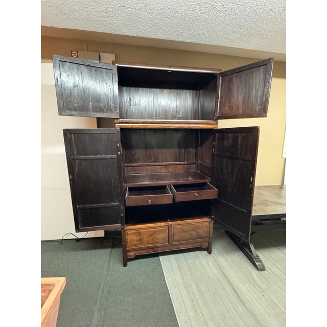 Early 20th Century Early 20th Century Chinese Compound Cabinet For Sale - Image 5 of 14