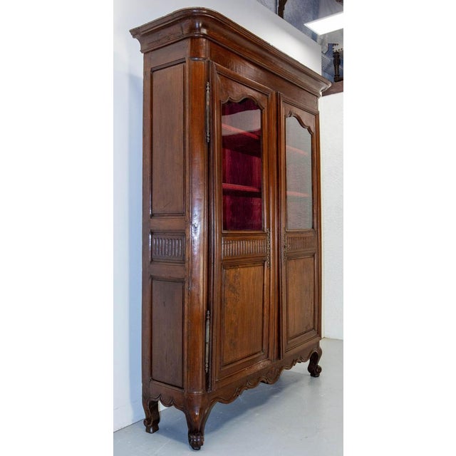 French Louis XV Ash Armoire, 1700s For Sale - Image 3 of 18