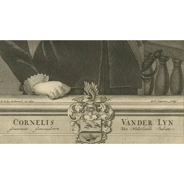 Governor-General Vander Lyn of the Dutch East Indies, 1724, Paper For Sale - Image 4 of 6