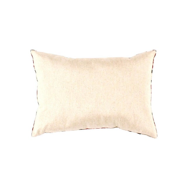 Black Contemporary Velvet Ikat Pillow For Sale - Image 8 of 11