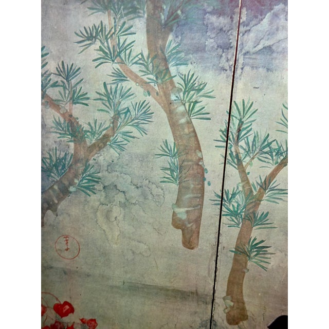 Mid 20th C. Monumental Japanese Six-Panel Landscape Print - Gilt Framed - James Mont Style For Sale - Image 11 of 12