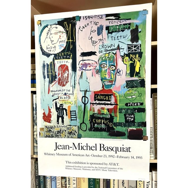 Jean Michel Basquiat Original 1992 Whitney Museum of American Art Exhibition Poster For Sale - Image 11 of 13