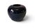Vintage Dark Indigo Blue Bulbous Formed Pottery Vase, 1980s ~ Unmarked. Dark blue colored with speckled and marbleized...