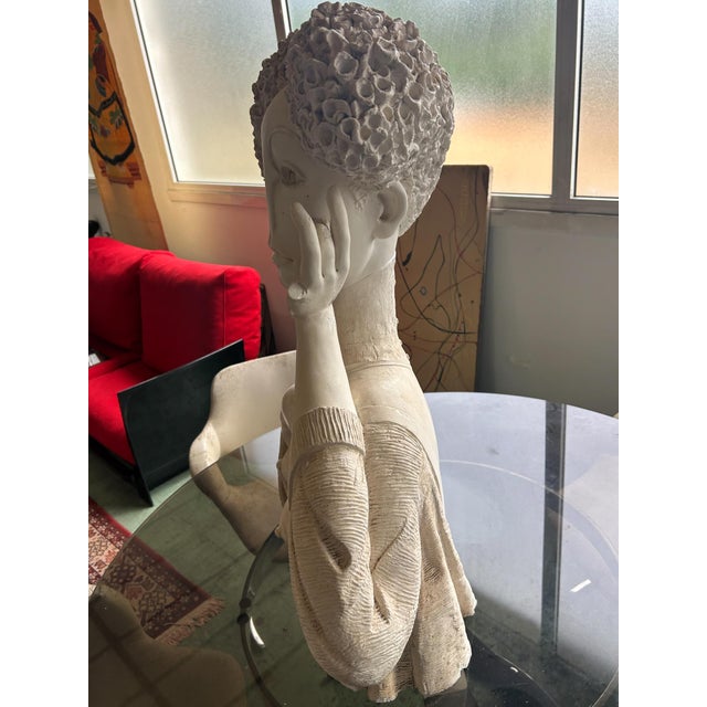 Plaster Sculpture in the style of Pablo Gargallo, 1970s For Sale - Image 3 of 6