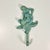 1970s Vintage Nautical Coastal Cast Iron Verdigris Mermaid Wall Hook. For Sale - Image 4 of 10