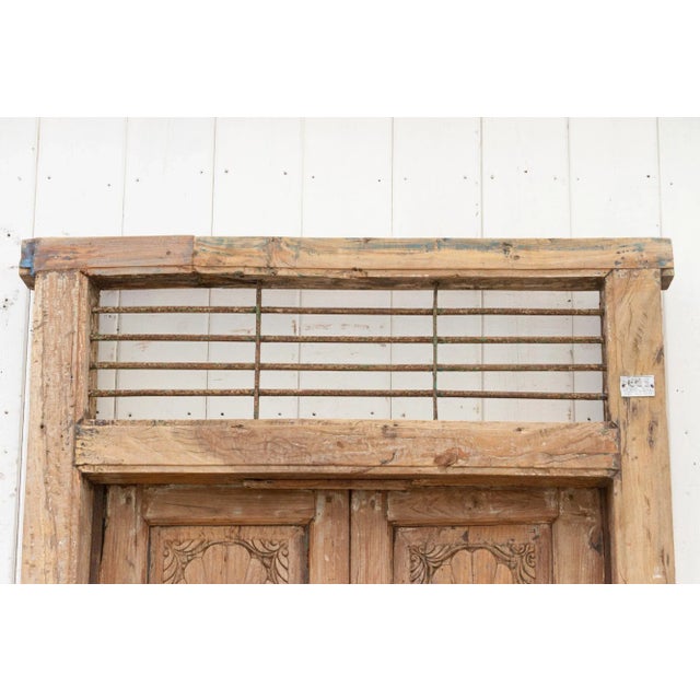 19th Century Tall Antique Indo-Portuguese Entrance Door For Sale - Image 5 of 10